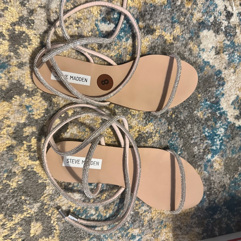 Steve Madden wrap around ankle sandals